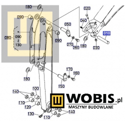 Sworzeń KUBOTA RG13866630 kx018 kx019 ramie